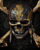 Pirate Skull CZ Retro Rings