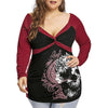 Skull Printed Plus Size T-shirt - designfullprint