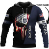 Skull Gift Gift For Army Gifts for Police Officers Personalized Law Enforcement Hoodie US Police Hoodie Skull Unisex US Size Hoodie