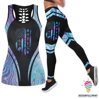 Autismus Bewusstsein Autismus Tank Top und Leggings Set Autism Gift