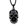 Classic Black Skull Pendant Necklace