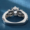 Vintage Star Skull Design CZ Ring
