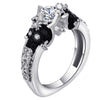 Vintage Star Skull Design CZ Ring