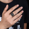 Punk Gothic Evil Skull Titanium Steel Ring