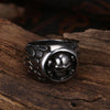 Punk Gothic Evil Skull Titanium Steel Ring