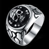 Punk Gothic Evil Skull Titanium Steel Ring