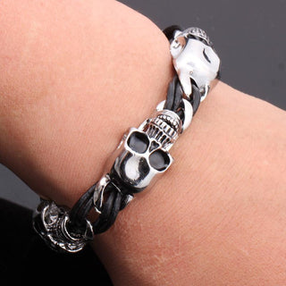 Punk Gothic Skeleton Skull Bracelet