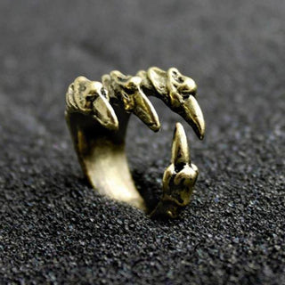 Antique Dragon Claw Gothic Ring