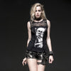 Punk Skull Sleeveless Stretch Tank T-Shirts - designfullprint