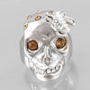 Crystal Skull Bee Stone Ring