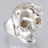 Crystal Skull Bee Stone Ring