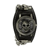 Skull Leather Watch - designfullprint