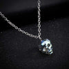 Crystal Skull Head Gothic Pendant Necklace