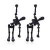Punk Style Human Skull Skeleton Drop Earrings