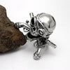Two Guns One-eyed Skull Biker Rings - designfullprint