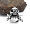 Two Guns One-eyed Skull Biker Rings - designfullprint