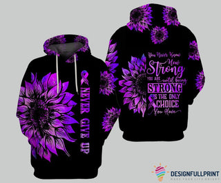 Purple Alzheimer Epilepsy Pancreatic Cancer Domestic Violence Fibromyalgia Lupus Sarcoidosis ADHD Hospice Pulmonary Hypertension Awareness Personalized Unisex Hoodie HG
