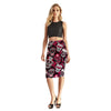 Rose Skully Women's Sexy 3D Skirts High Waist - designfullprint