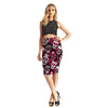 Rose Skully Women's Sexy 3D Skirts High Waist - designfullprint