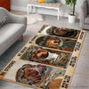 Pitbull Pilot Rectangular Rug LH Gifts For Dog Lovers