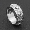 CZ Gothic Skeleton Skull Ring