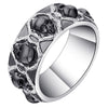 CZ Gothic Skeleton Skull Ring