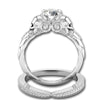 CZ Alloy Skull Stone Ring