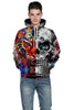3d Sweatshirts Print Skulls and Tiger - designfullprint