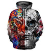 3d Sweatshirts Print Skulls and Tiger - designfullprint