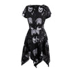 Skeleton Bone Goth Mini Dress - designfullprint