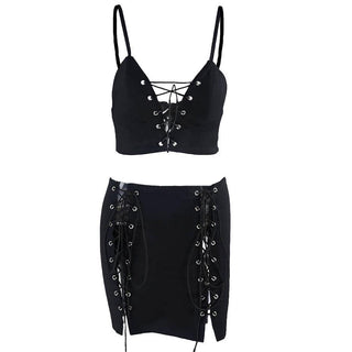 Gothic Bodycon Dress Set