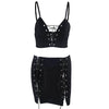 Gothic Bodycon Dress Set