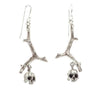 Punk Branch Skull Biker Drop Earrings