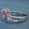 Cubic Zirconia Skull Ring
