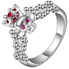 Cubic Zirconia Skull Ring
