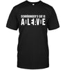 Schrodinger Cat Is Alive Dead Funny Science Unisex T-shirt - designfullprint