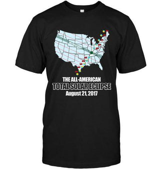 The All-American Total Solar Eclipse T-shirt - designfullprint