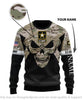 Skull Gift Gift For Army Skull Army Personalized Sweater Unisex Size