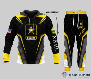 Gift For Veteran Lover Gift For Army Military Hoodies Army Retired Soldier Veteran Personalized Unisex Hoodie With Pants HG