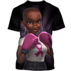 3D Pink Warrior Breast Cancer Awareness Unisex  Zipup/ Pullover Hoodie T-shirt Sweatshirt
