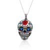 Colorful Skull Pendant Necklace