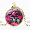 Flower Skull Necklace - designfullprint