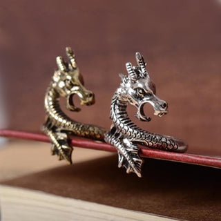 Charm Punk Vintage Retro Dragon Ring