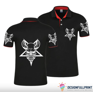 Skull Gift The Skull With Horn Polo Shirt NHD