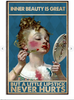 Posters For Girls A Little Lipstick Doesn't Hurt Your Inner Beauty Gift For Her Girl Poster LH