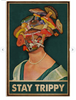 Gift For Hippie Staying Trippy Mushroom Woman Hippie Poster Vertical Poster PA