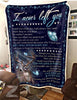 Deer I Never Left You Sherpa Blanket And Quilt LN Memorial Gifts