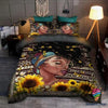 Black Pride Parure De Lit Black Woman Sunflower Afro Proud