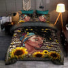 Black Pride Black Woman Sunflower Afro Proud Bedding Set