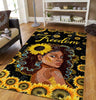Black Pride Black Woman Freedom Sunflower GS-1205HN Rug